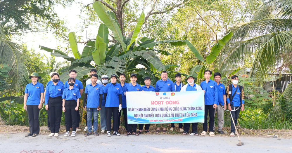 Xã Tam Ngãi tổ chức ra quân “Ngày thanh niên cùng hành động”