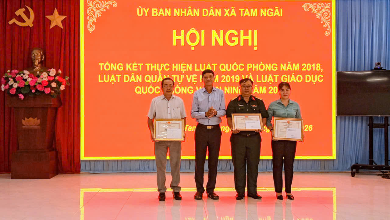 Tam Ngãi tổng kết thi hành Luật Quốc phòng năm 2018, Luật Dân quân tự vệ năm 2019 và Luật Giáo dục quốc phòng và an ninh năm 2013