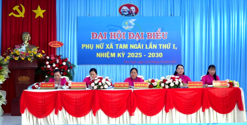Hội Liên hiệp Phụ nữ xã Tam Ngãi tổ chức Đại hội lần thứ I, nhiệm kỳ 2025 – 2030