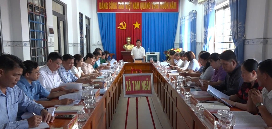 Tam Ngãi lấy ý kiến đóng góp dự thảo văn kiện Đại hội Đảng bộ các cấp, nhiệm kỳ 2025 - 2030